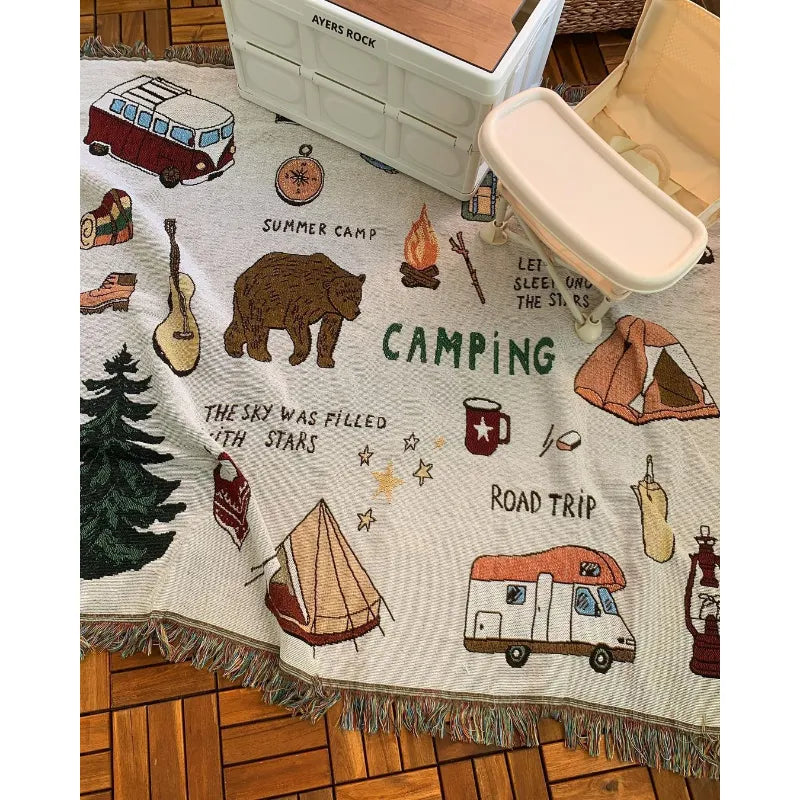 Bohemian Camping Blanket