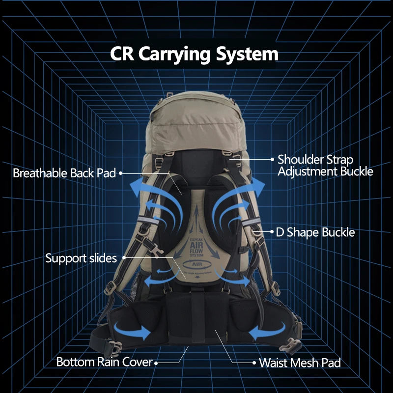 70L Professional Mountaineering Backpack